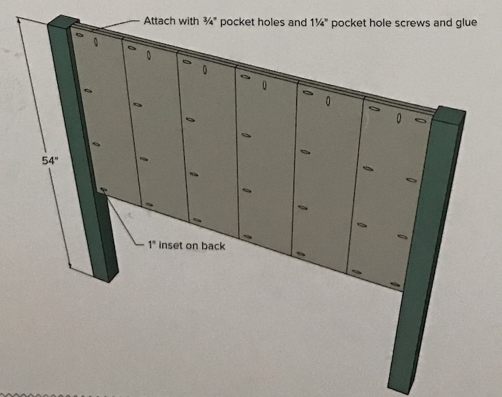 instructions for bed headboard