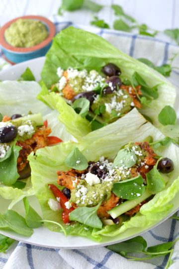 Greek Chicken Lettuce Wraps Recipe - Chisel & Fork
