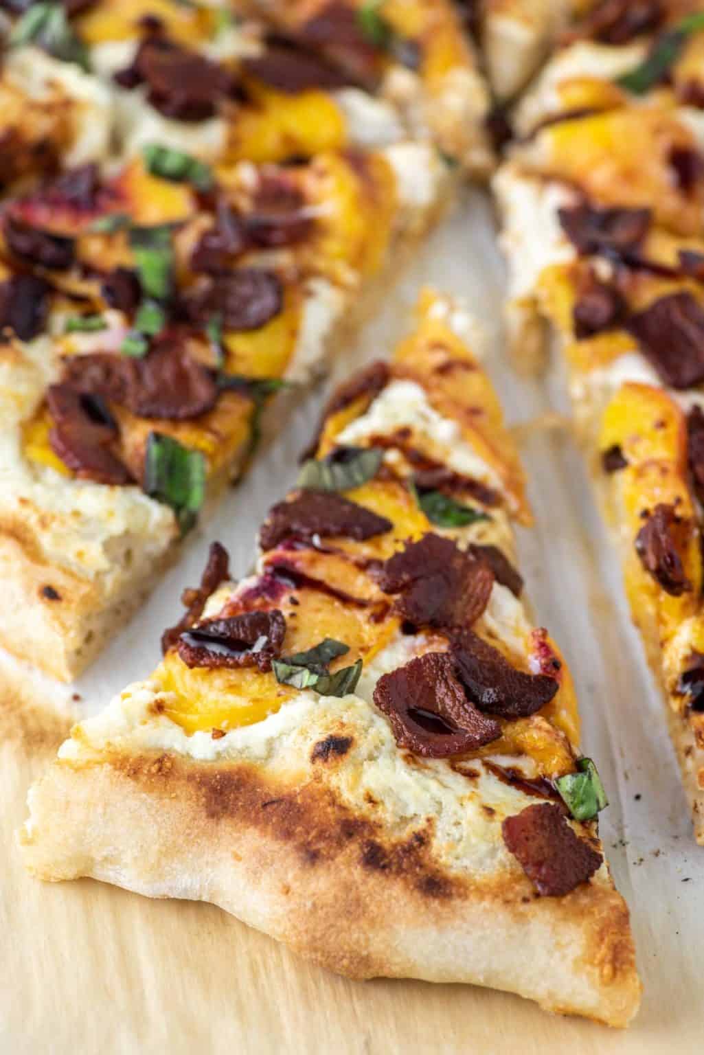 Peach Ricotta Pizza Recipe - Chisel & Fork