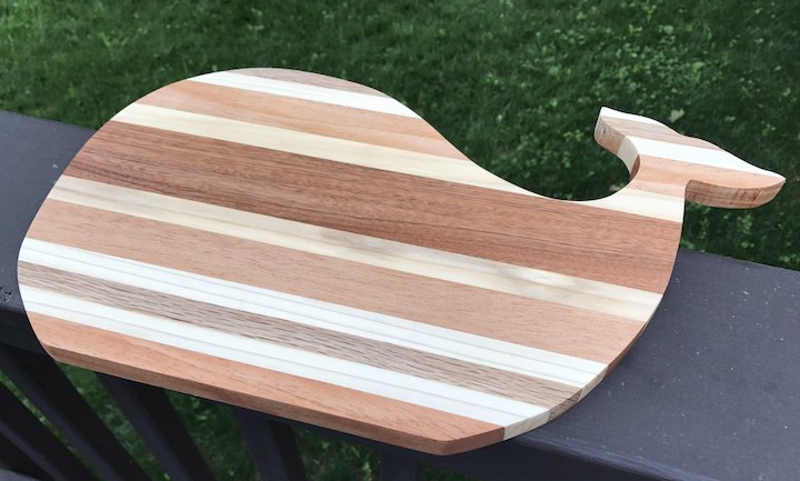 whale cutting board