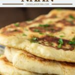 4 stacked naan bread