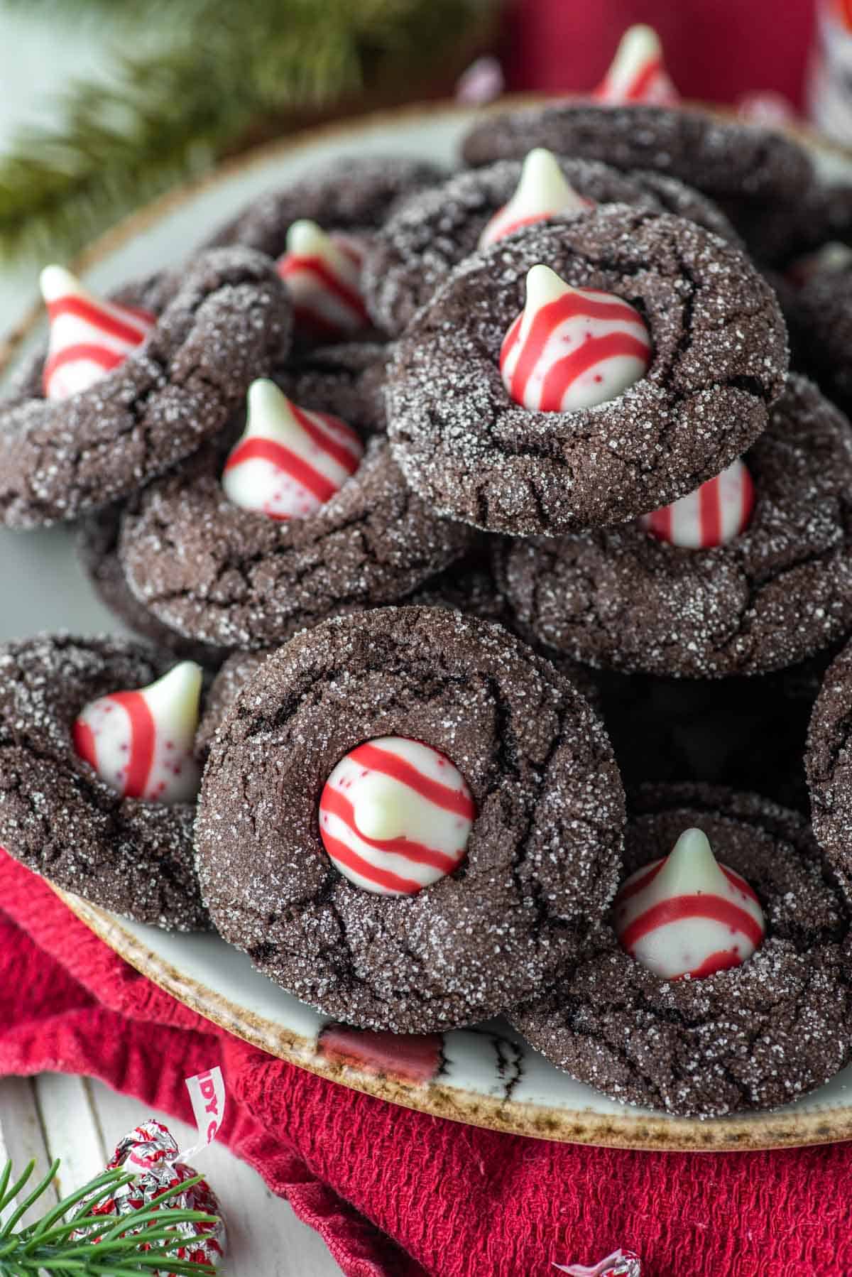 Chocolate Peppermint Blossoms - A Tasty Holiday Treat - Chisel & Fork