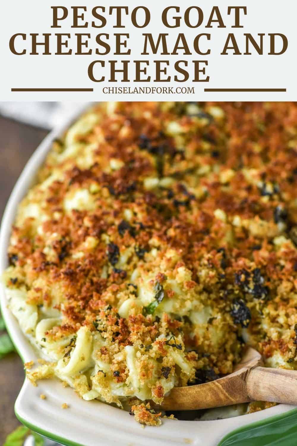 Pesto Goat Cheese Mac and Cheese - Chisel & Fork