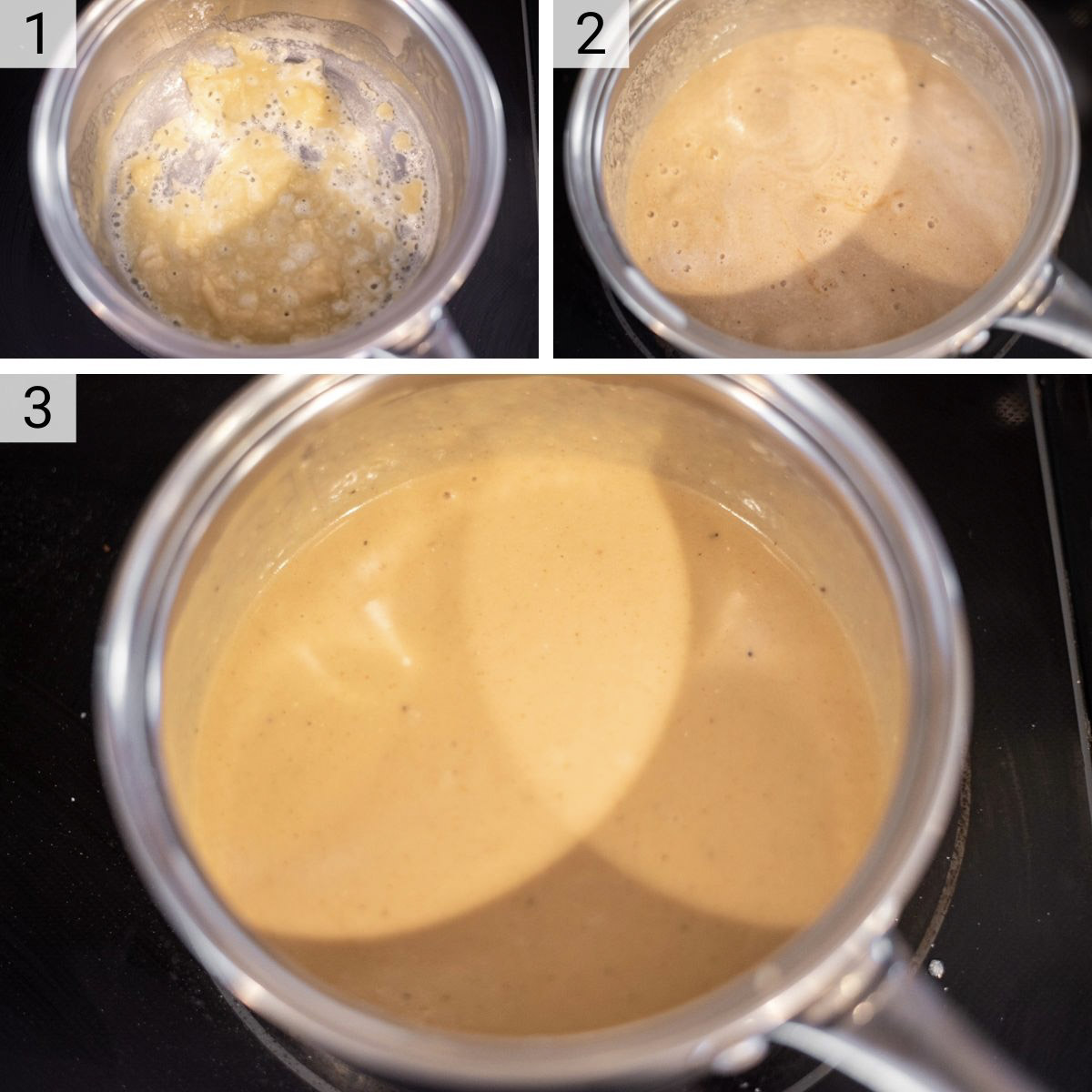 process shots of how to make Guinness cheese dip