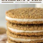 4 stacked oatmeal cream pies