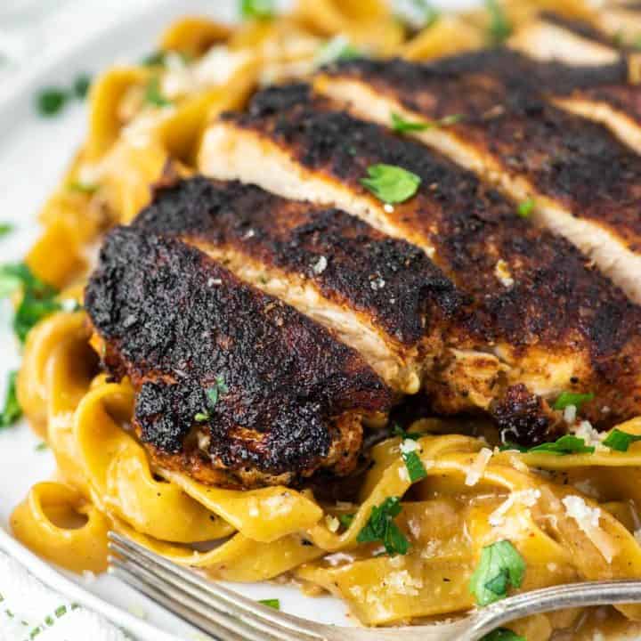 Blackened Chicken Alfredo Recipe - Simple Comfort Food - Chisel & Fork