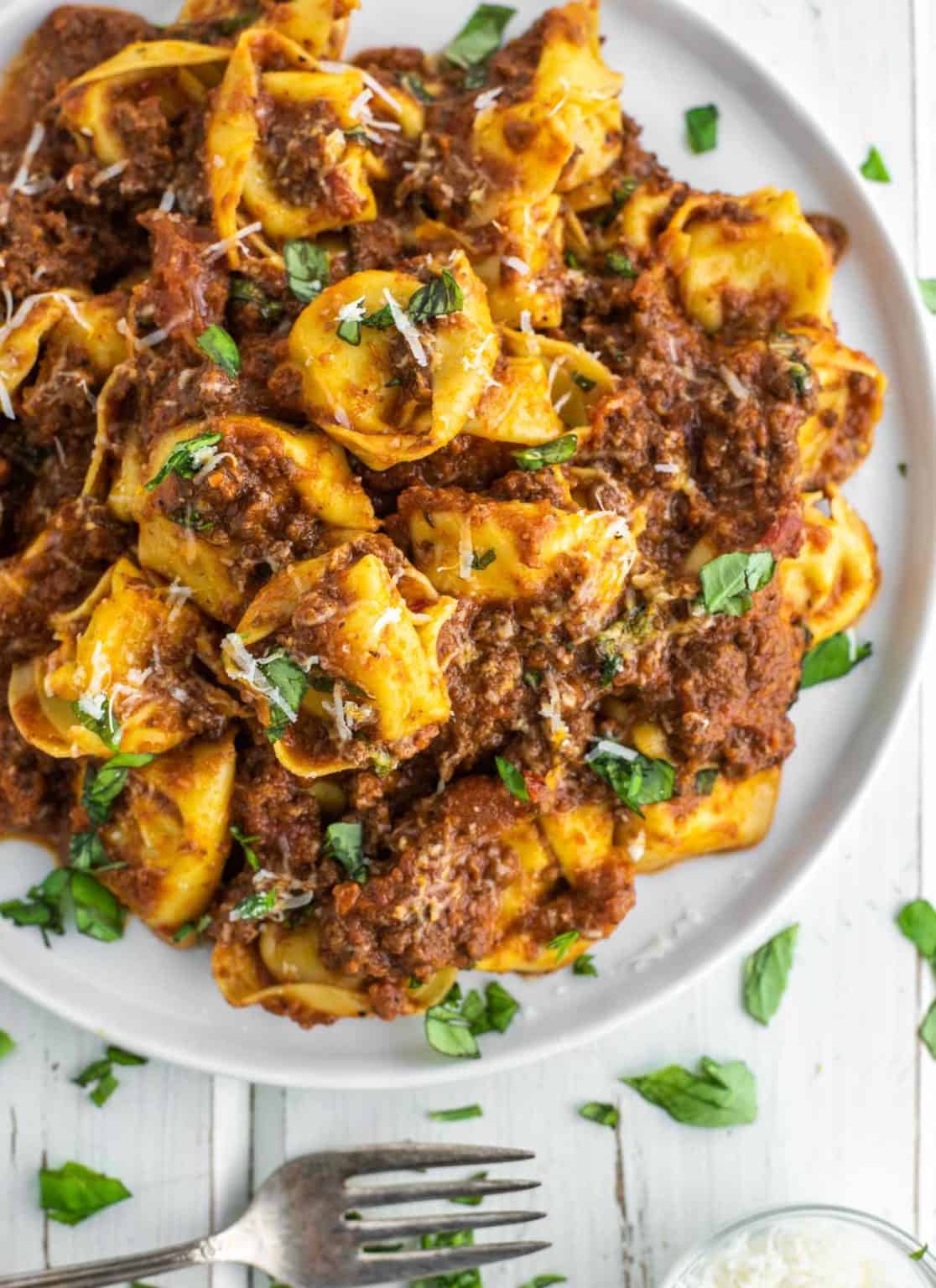 Tortellini Bolognese Recipe - Hearty &amp; Comforting Dish - Chisel &amp; Fork