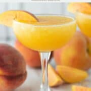 peach daiquiri in coupe glass