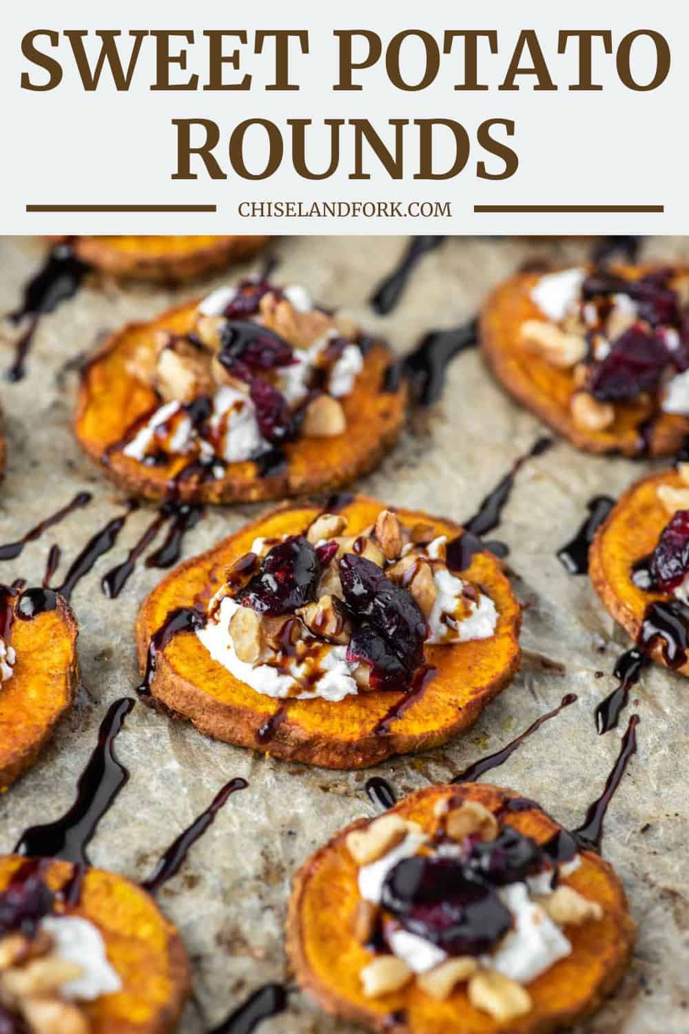 Sweet Potato Rounds with Goat Cheese Recipe - Chisel & Fork